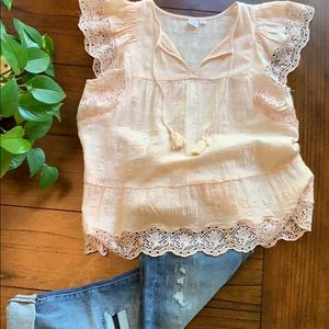 GAP cap sleeve blouse NWOT